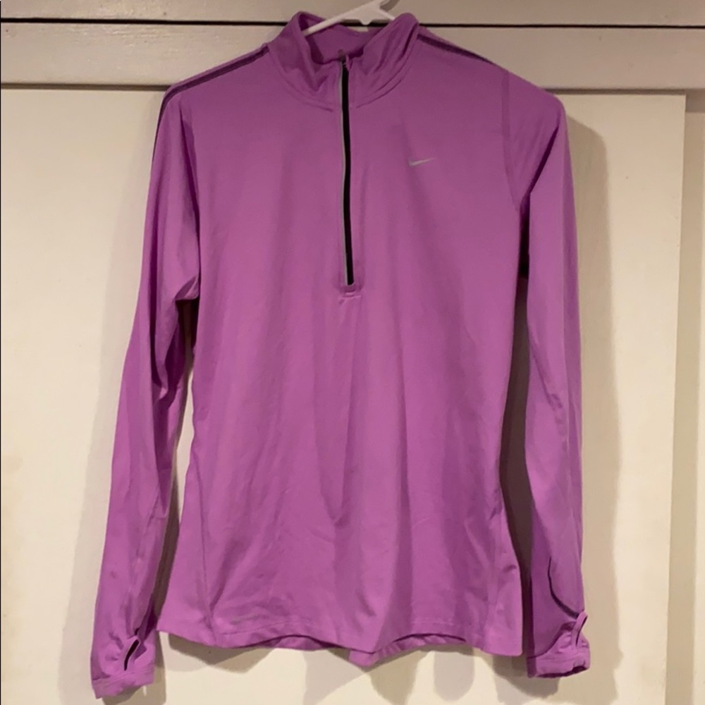 Nike drifit running 3/4 zip